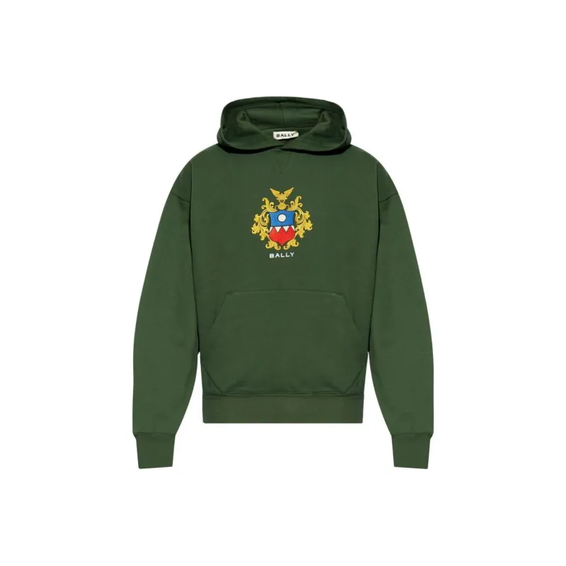 BALLY Logo print Cotton Hoodie-0
