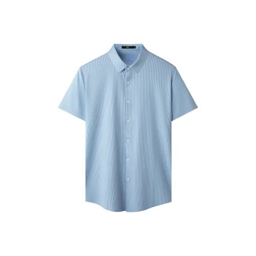 HLA Shirt Men's Light Blue Stripes 12