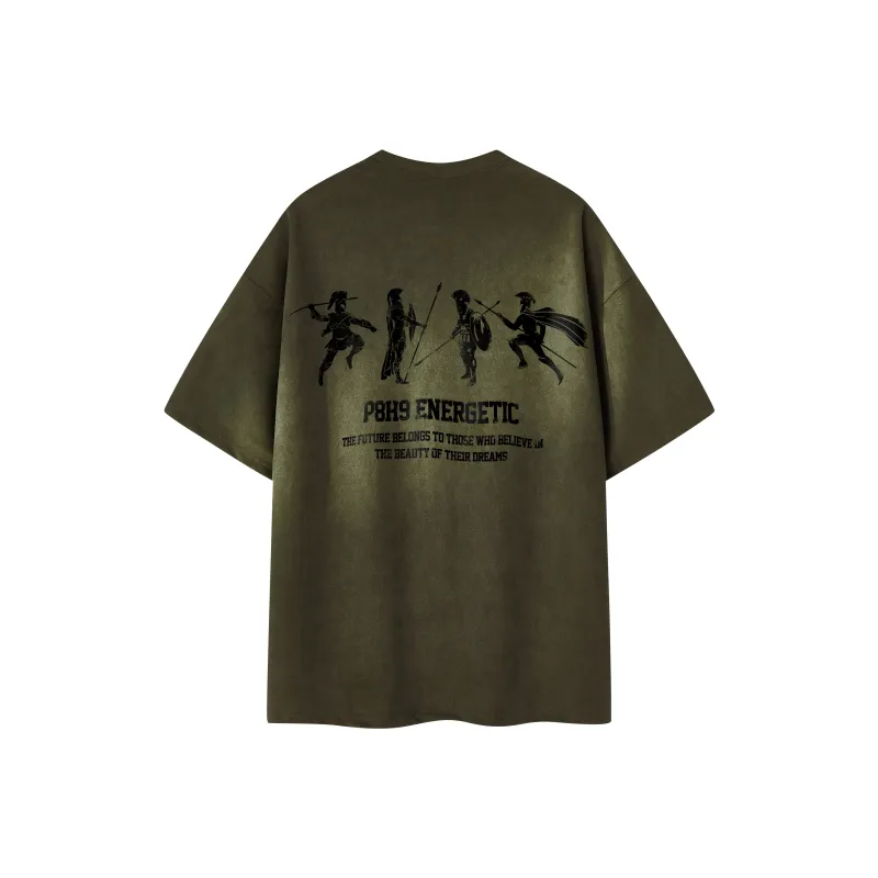 P8H9 Suede Short Sleeved T Shirts Unisex-9