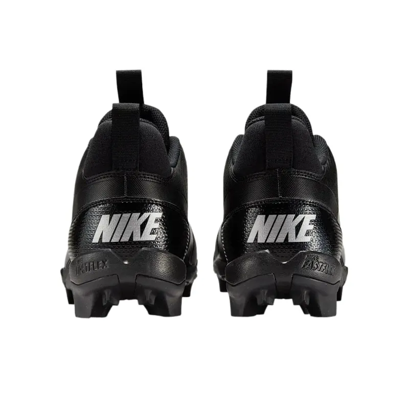 Nike Alpha Menace 4 Cushioning Abrasion Resistant Breathable Soccer Shoes Unisex Black White-3
