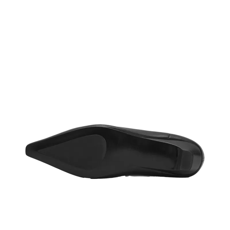 URBAN REVIVO Casual Single Shoes Women's Black-1
