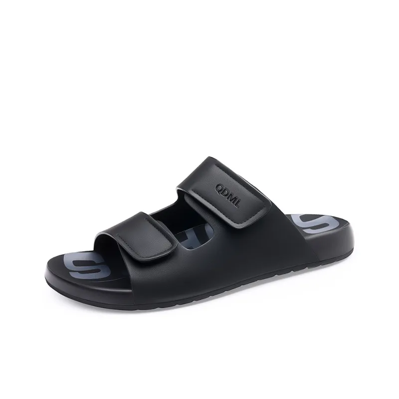 Qiandongmeili Stitching Abrasion Resistant Slide Slippers Men's-1