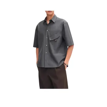 HERMES Shirts Men Gray