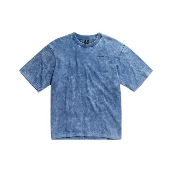 G STAR RAW Drop Shoulder Sleeve T Shirt Men's Pale Blue