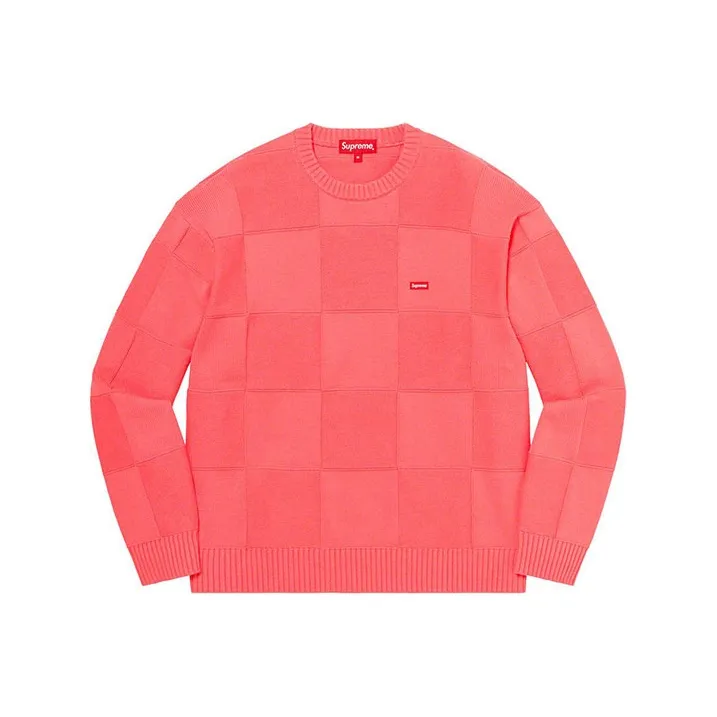 Supreme Tonal Checkerboard Small Box Sweater-1