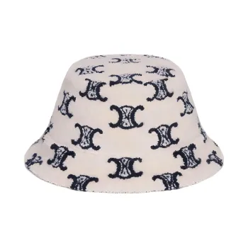 CELINE Bucket Hats Women's Neon White, Marine Blue