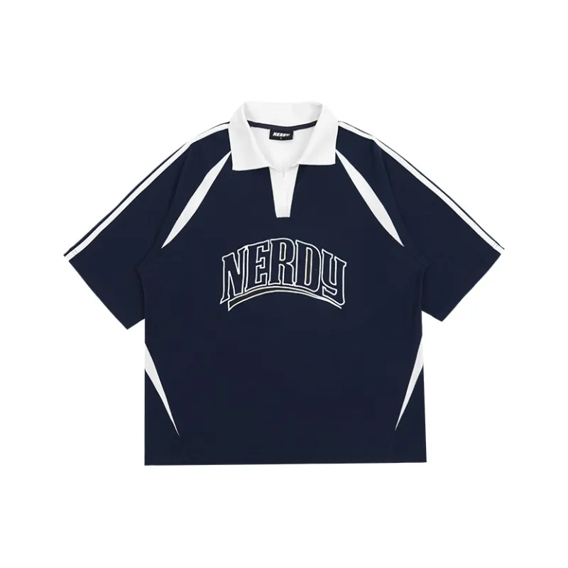 NERDY SS24 Polo Shirt Unisex Dark Blue-0