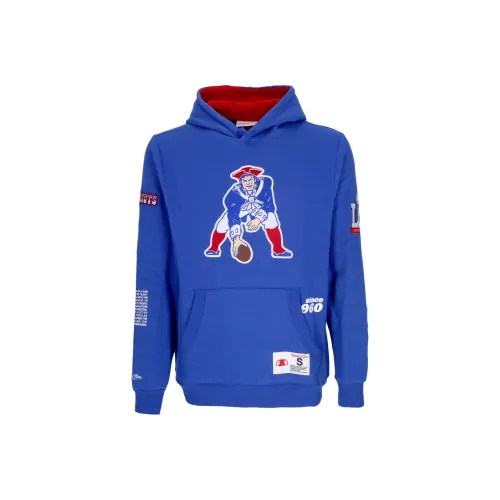 Mitchell & Ness FELPA CAPPUCCIO NFL TEAM ORIGINS FLEECE HOODIE NEEPAT ROYAL Sweatshirt Men's Royal Blue