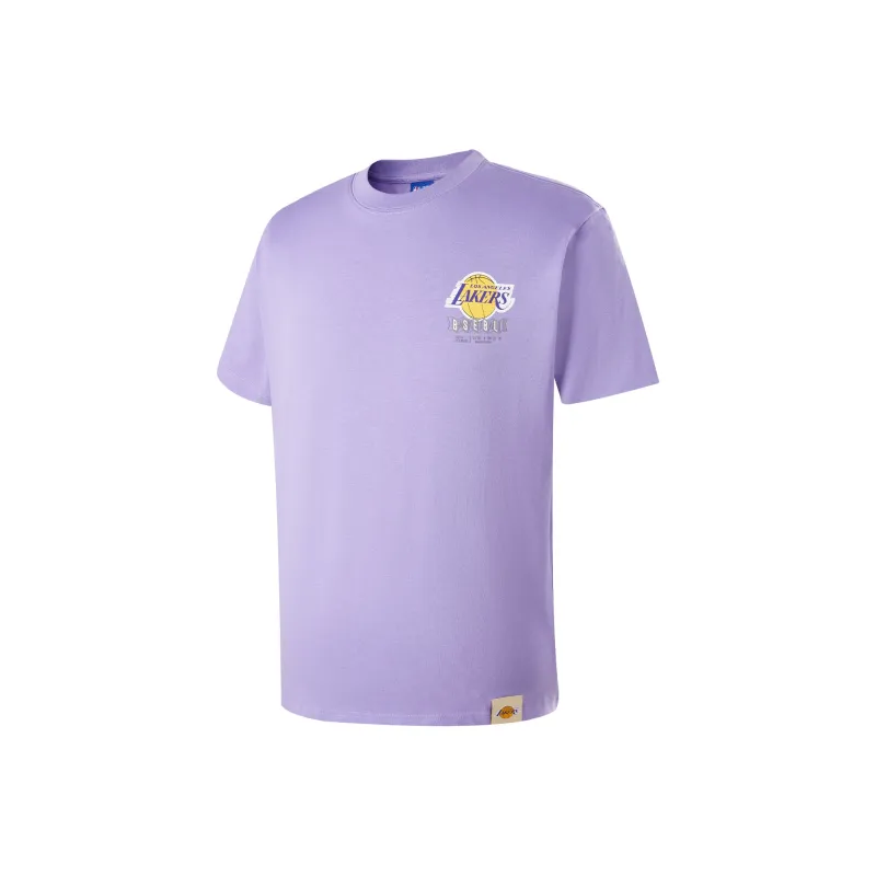 NBA Los Angeles Lakers SS25 T Shirt Unisex Light Purple-1