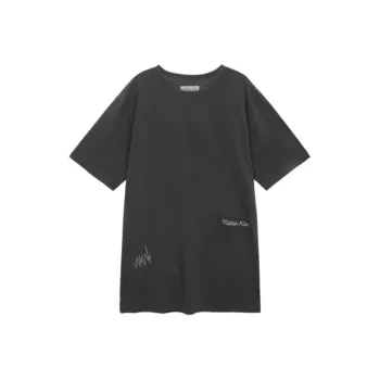 MATIN KIM Drop Shoulder Sleeve T Shirt Men's Charcoal
