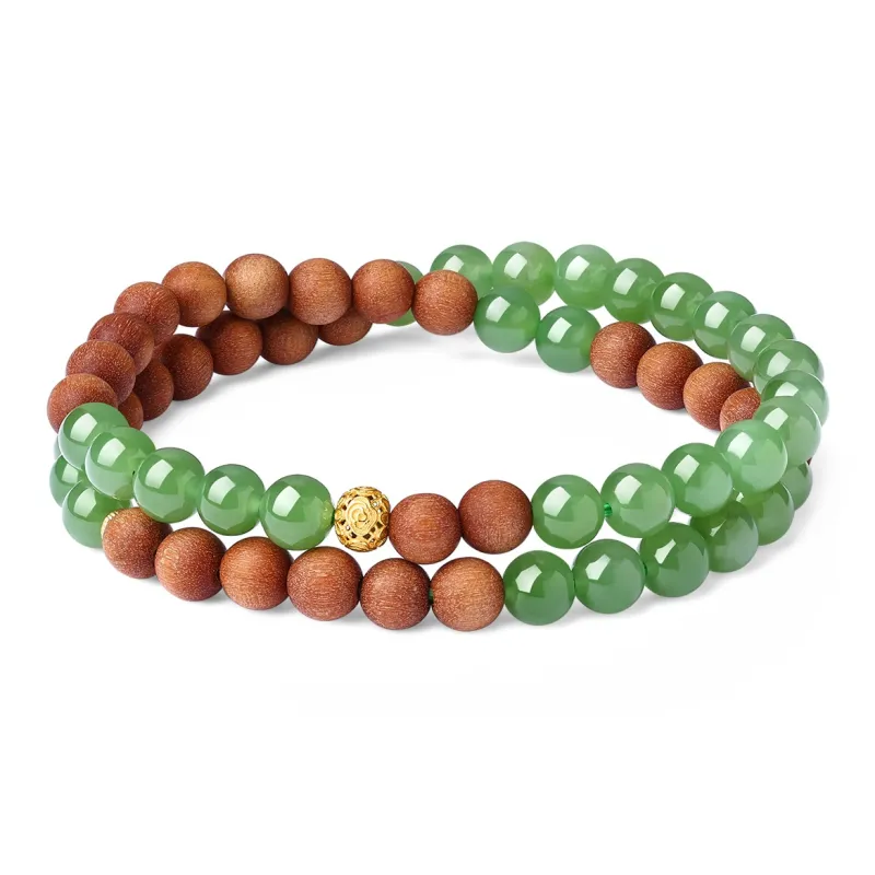 LAOMIAO Hetian Jade Green Jade Women's-0