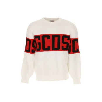 GCDS Sweaters Men White