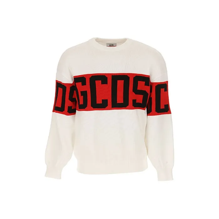 GCDS Sweaters Men White-0