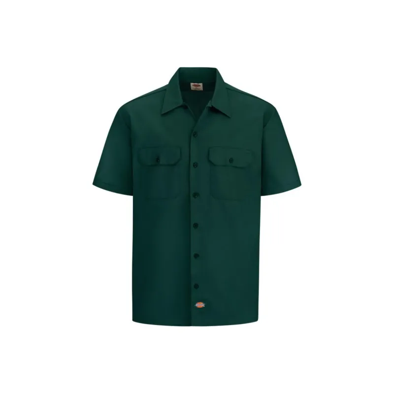 Dickies SHORT-SLEEVE TRADITIONAL WORK SHIRT Shirt Men's Green-0