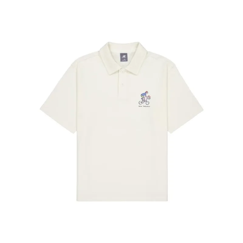 New Balance Polo Shirt Unisex White-0