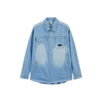 ONIARAI Shirts Men Denim Blue 72