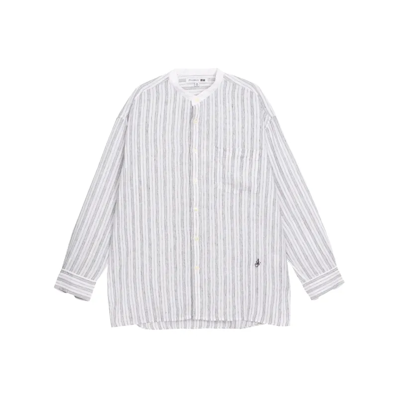 UNIQLO Shirts Unisex Gray White-0