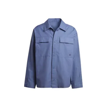 Adidas Originals Essential Premium Essentials+ Overshirt Shirt Men's Gray Blue
