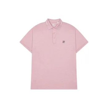 FILA Polo Shirts Men Purple Pink Floral Gray