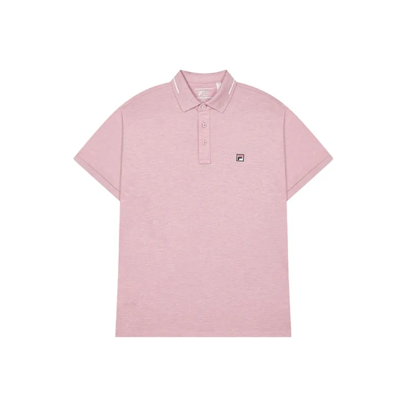 FILA Polo Shirts Men Purple Pink Floral Gray-0