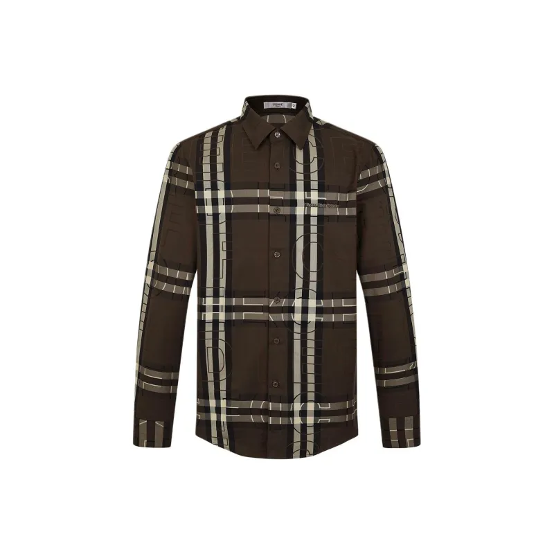 FERRE Shirt Men's Brown With Print-0