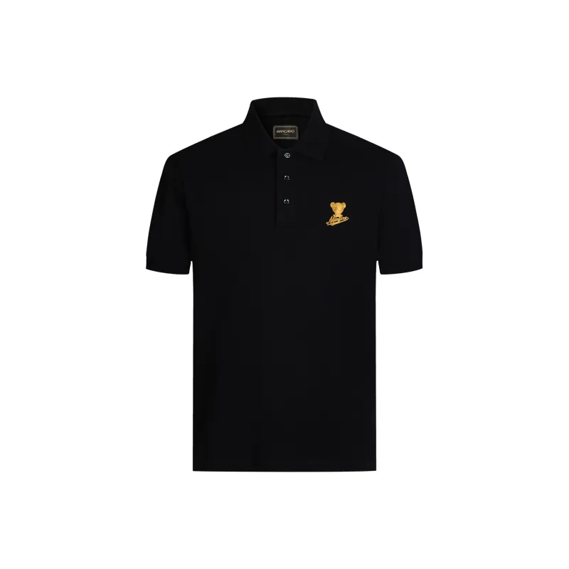 MANGANO Bear Series Polo Shirts Men Black-0