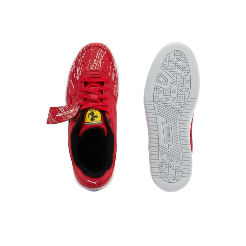 PUMA Ferrari Low Top Skateboard Shoes Unisex Race Red-3