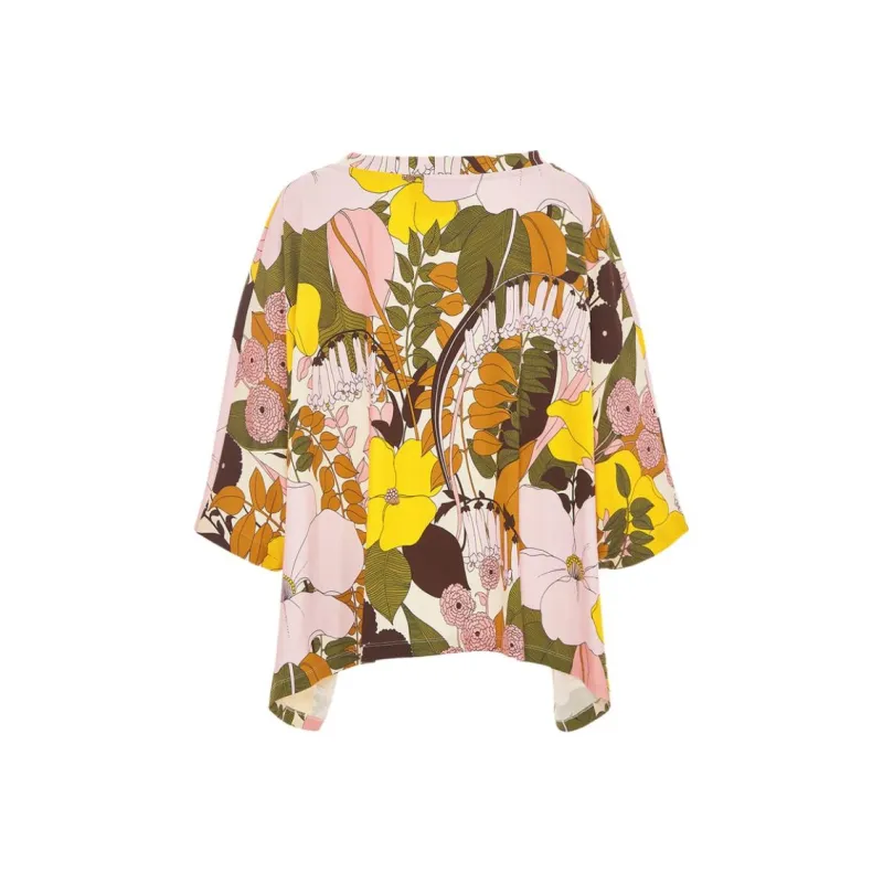 La DOUBLEJ. The Kaftan Mini Floral print Dress-1
