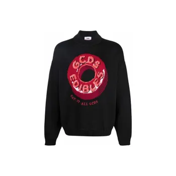 GCDS Donut Logo Intarsia Jumper