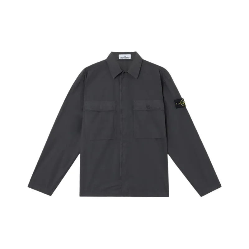 STONE ISLAND Detachable Compass Badge Overshirt-0