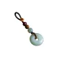 Hetian Jade: Peaceful Buckle Keychain (Tubas)