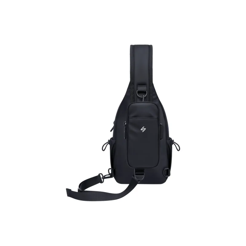GOLF Water Repellent Fabric Sling Bag Men's Dusty Black/Elegant Gray-1