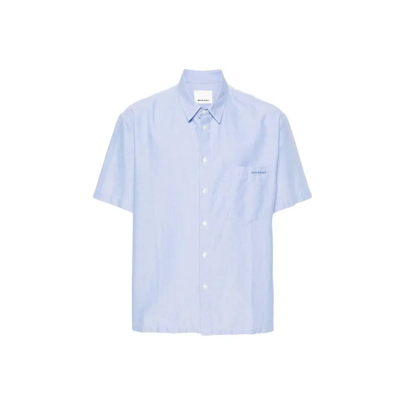 ISABEL MARANT Iggy Logo embroidered Shirt-0