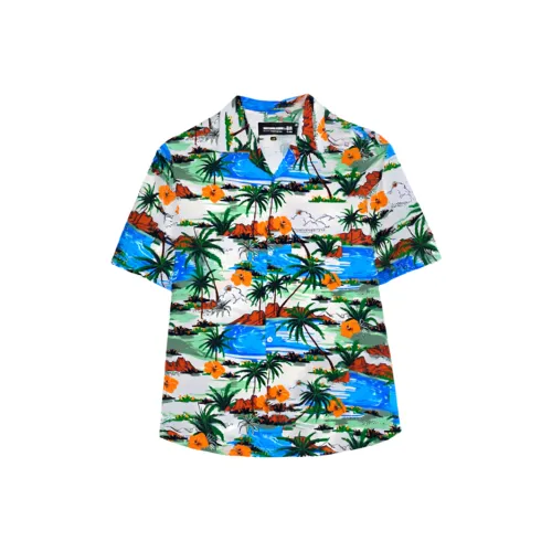 Yiwen Shirt Unisex Blue Rhythm Coconut Shadow