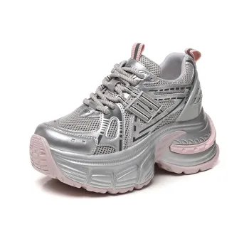 NRDROFFICIAL Cushioning, Impact Resistant, Abrasion Resistant, Slip Resistant Low Top Chunky Sneakers Women's