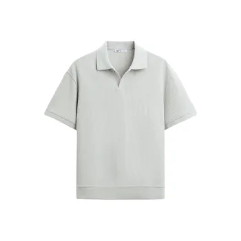 ZARA Polo Shirt Men's Light Sky Blue