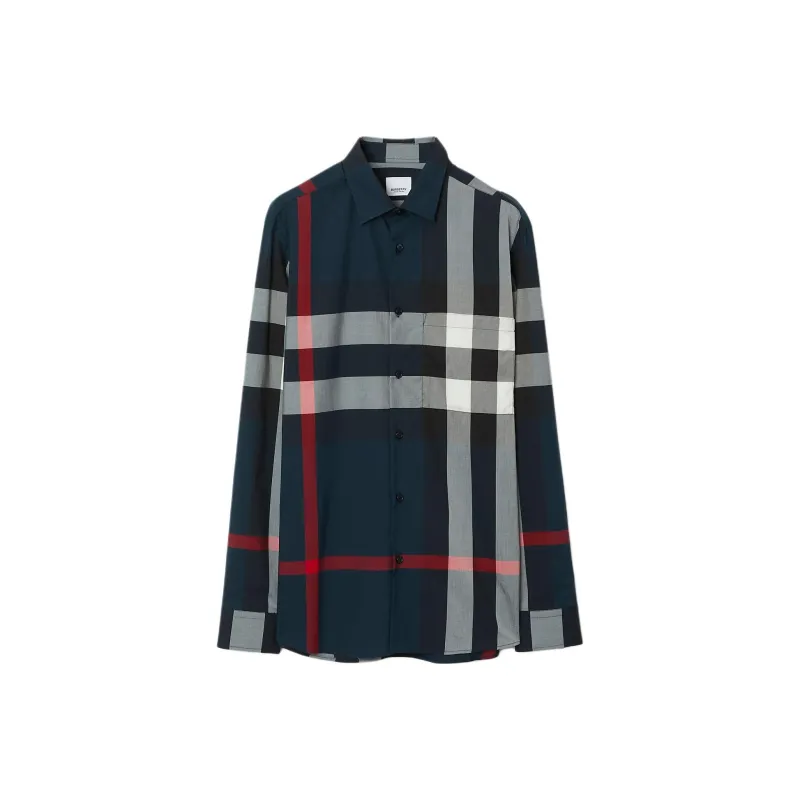 Burberry Check pattern Cotton Shirt-0