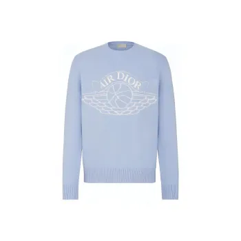 DIOR x Jordan Sweater Men's Light Blue