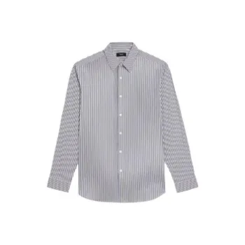 THEORY Shirt Men's White/Gray Mixed Color