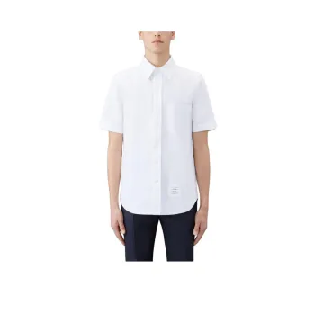 THOM BROWNE Short Sleeved Buttoned Shirt