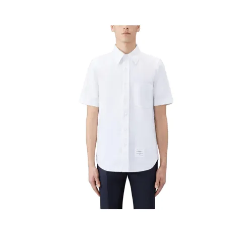 THOM BROWNE Short Sleeved Buttoned Shirt