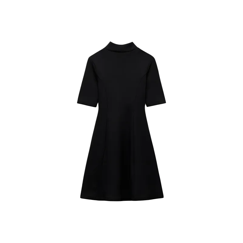 ZARA Short-Sleeved Dresses Women's Black-1