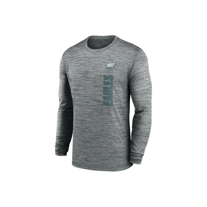 Nike Philadelphia Eagles Sideline Velocity Men's Nike Dri FIT Nfl Long Sleeve T Shirt-0