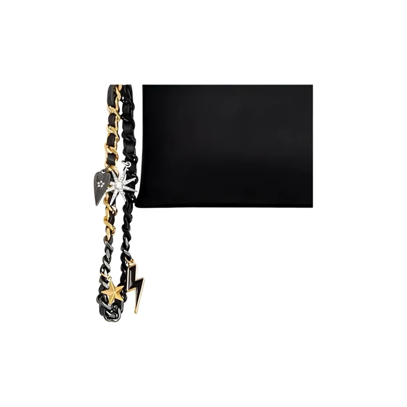 REBECCA MINKOFF Genuine Leather Clutch Women's Black-3