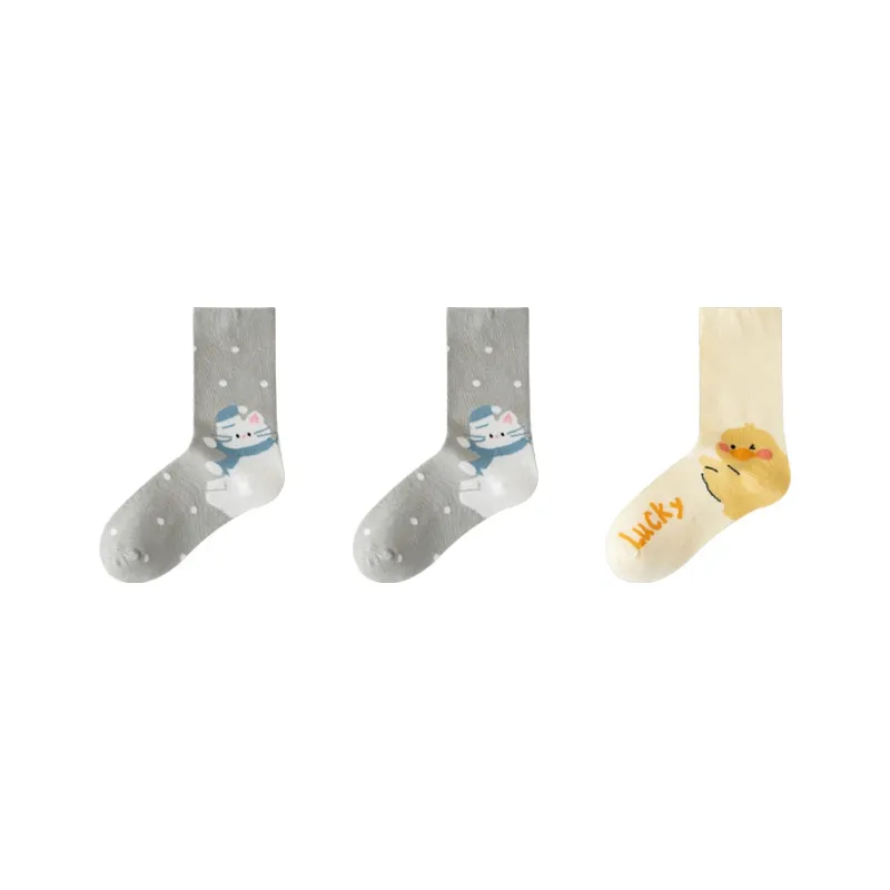 Cotton Gene Mid Calf Socks Women's Combo Set-16
