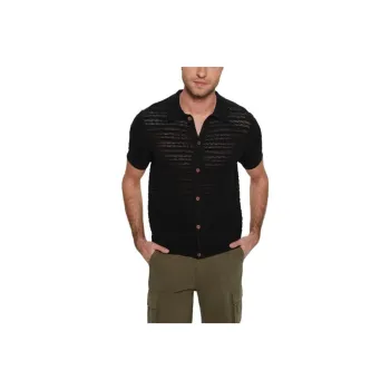 GUESS Eco Dawson Sweater Shirt Shirt Men's Black