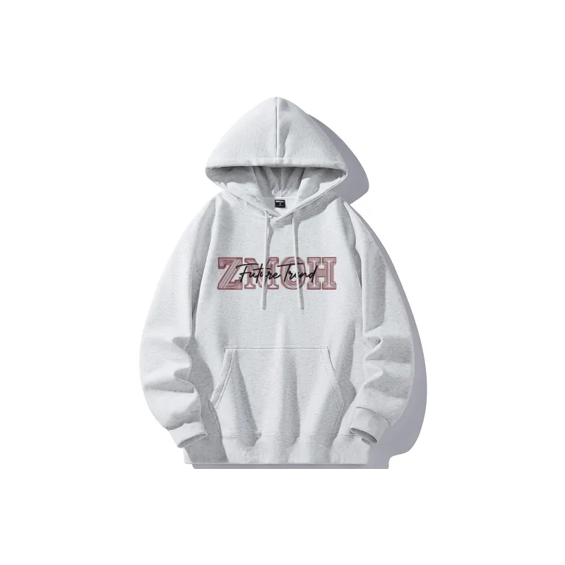 ZMOH Fleece Lined Hoodie Unisex Couple's-0