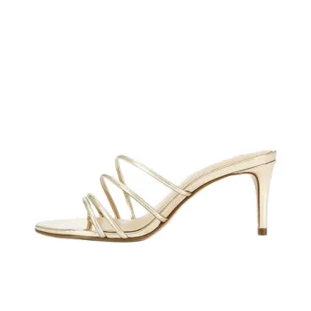 Schutz Quiet Slide Slippers 7.5cm Women's Gold