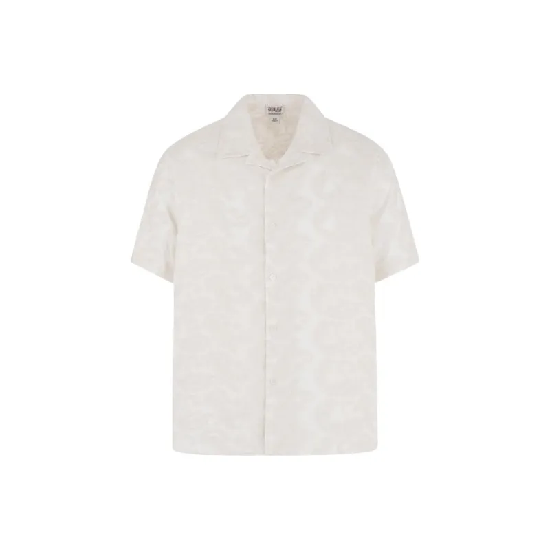 GUESS Originals Embroidered Paisley Shirt Shirt Men's White-0