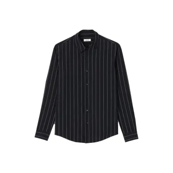 Sandro Shirts Men Dark Blue